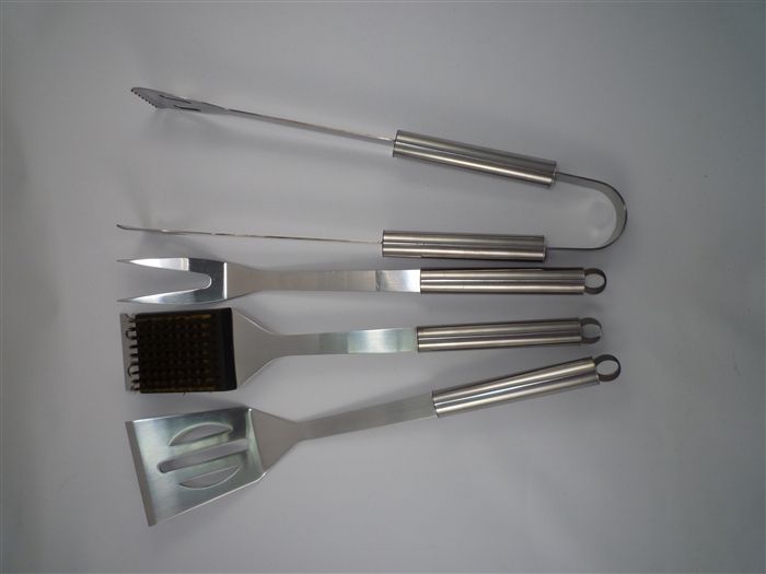 Ragalta RBQ-3021 4 Piece Stainless Steel BBQ Tool Set Image 1