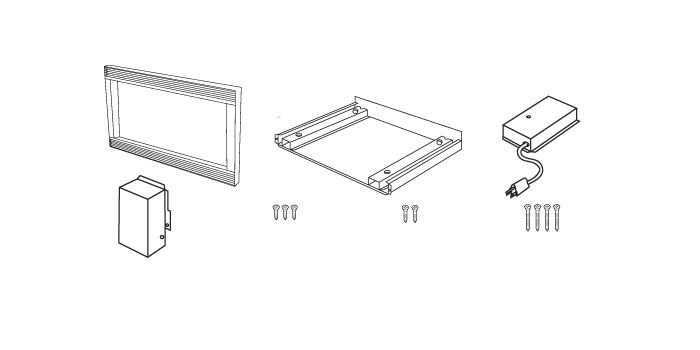 SHARP RK-51K30 Built-In Trim Kit for Microwaves Image 1