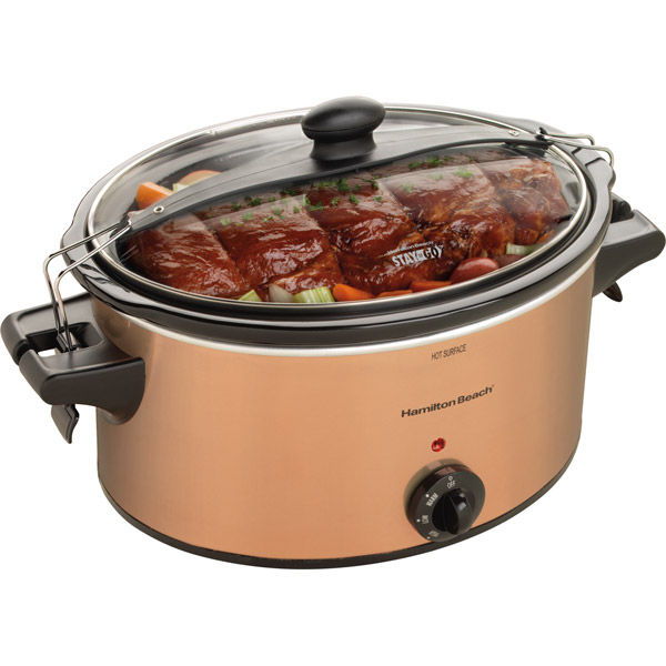 Hamilton Beach 33264 Tan Stay or Go 6 Quart Slow Cooker Image 1