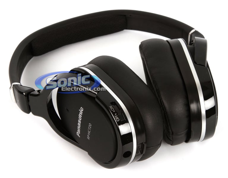 Panasonic RP-HC720-K (RPHC720K) Active Noise-Cancelling Over-Ear Headphones - Black Image 3