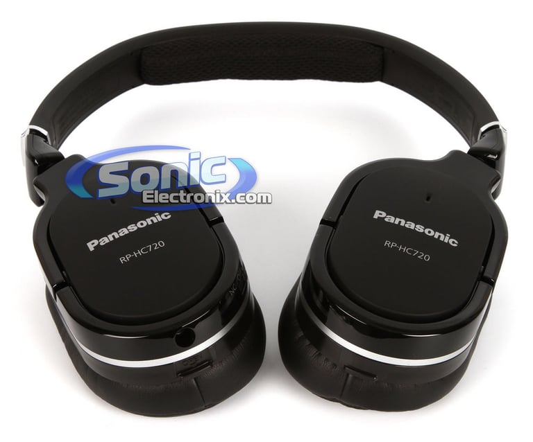 Panasonic RP-HC720-K (RPHC720K) Active Noise-Cancelling Over-Ear Headphones - Black Image 4