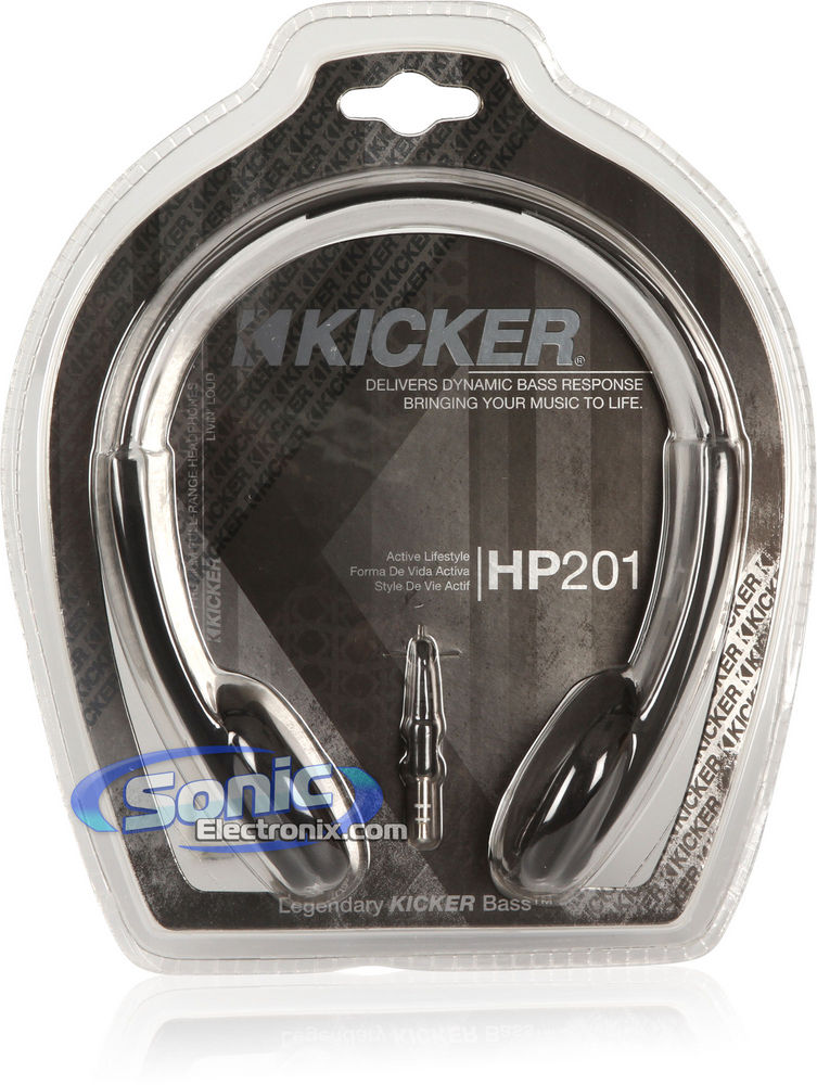 Kicker HP201B (Black) Active-Style Stereo Headphones Image 4