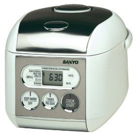 Sanyo APSN35 3.5 Cup Rice Cooker with Bread Baking Functions Image 1