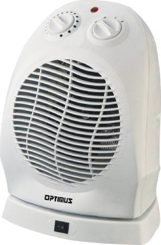 Optimus HEOP1382 Oscillating Portable Heater Fan with Thermostat Image 1