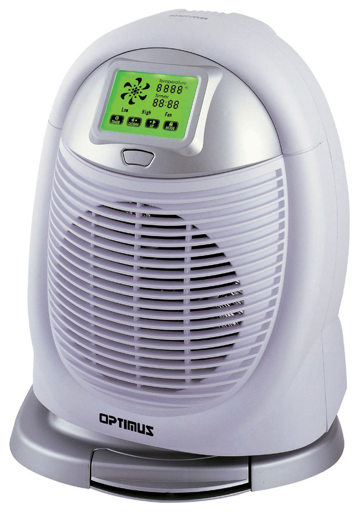 Optimus HEOP1410 Oscillating Fan Heater with Digital Touchscreen Control Image 1