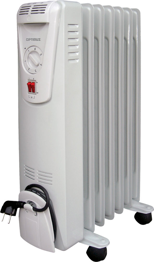 Optimus HEOP6010 Portable Oil Filled Radiator Heater Image 1