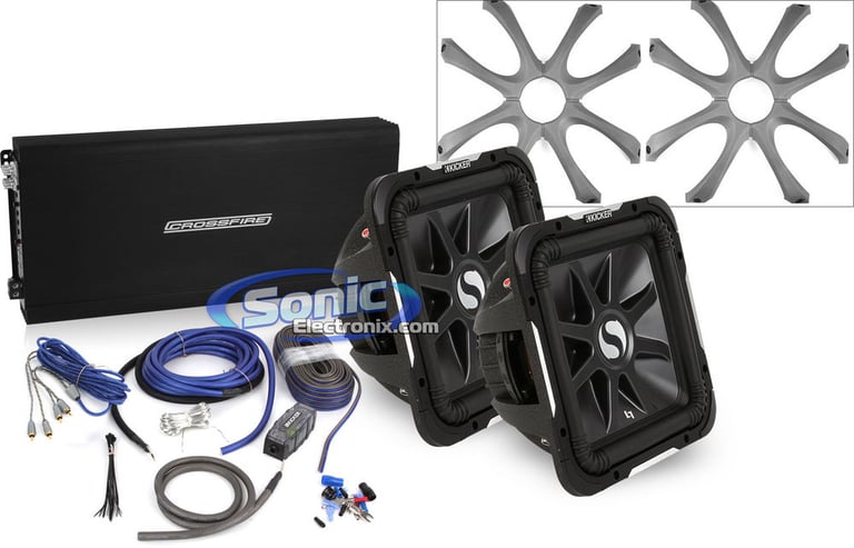 3000W Kicker + Crossfire Bass Bundle Image 1