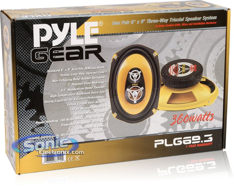 Pyle PLG693 6" x 9" Drive Gear Series Image 9