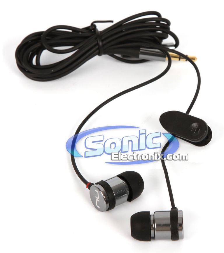 NuForce Aluminum Casing In-Ear Headphones Aqua Silver (NF-NE-700x) Image 2