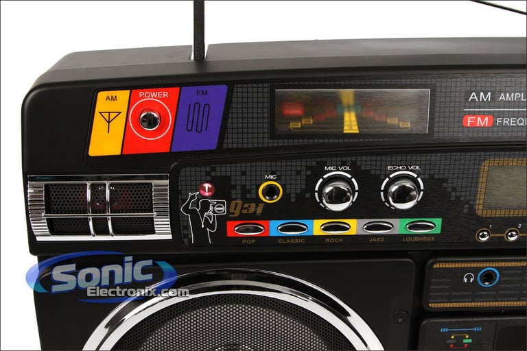 Lasonic i-931BT (Black) Bluetooth Ghetto Blaster Image 3