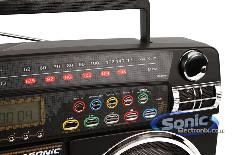 Lasonic i-931BT (Black) Bluetooth Ghetto Blaster Image 4
