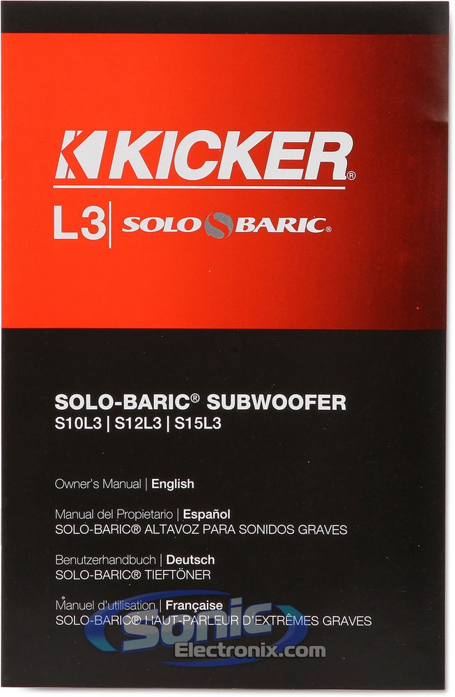 Kicker 11S12L34 Subwoofer Pair Combo Image 7