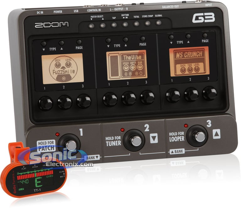 Zoom G3 w Free Guitar Tuner Image 1