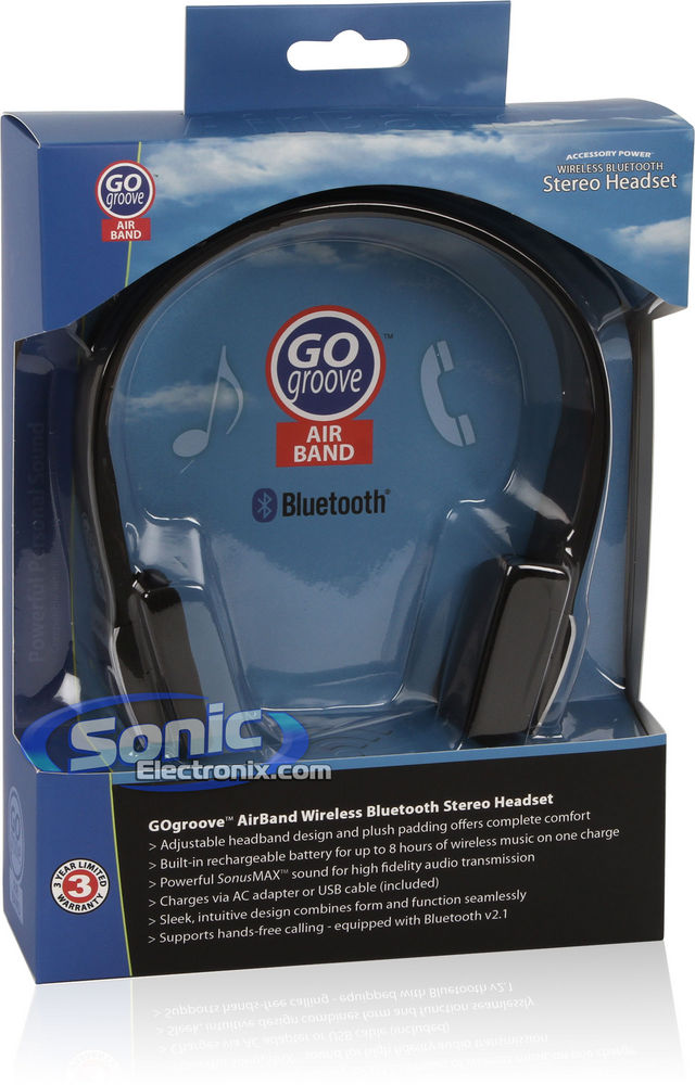 GOgroove GG-AIR-BAND Bluetooth Wireless On-Ear Headphones Image 7
