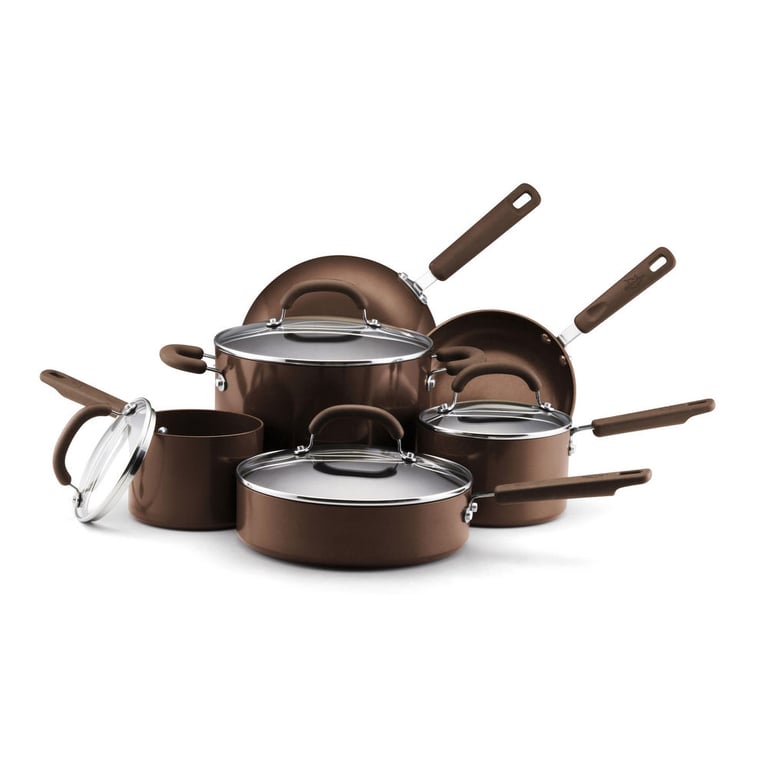 Farberware Electrics 19471 Espresso Earth Pan 10 Piece Cookware Set Image 1