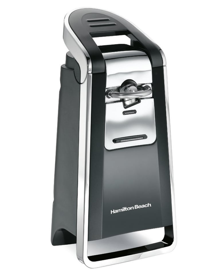 Hamilton Beach 76606 Chrome and Black Smooth Touch Can Opener Image 1