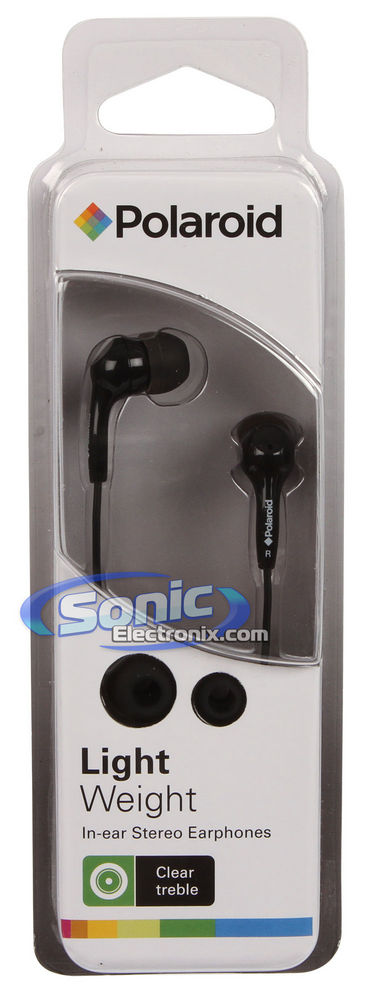 Polaroid (PEP14-BLK) Black In-Ear Headphones Image 3