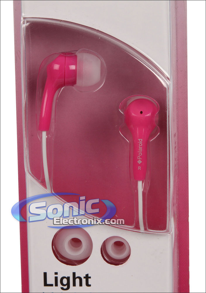 Polaroid (PEP14PNK) Pink In-Ear Headphones Image 2