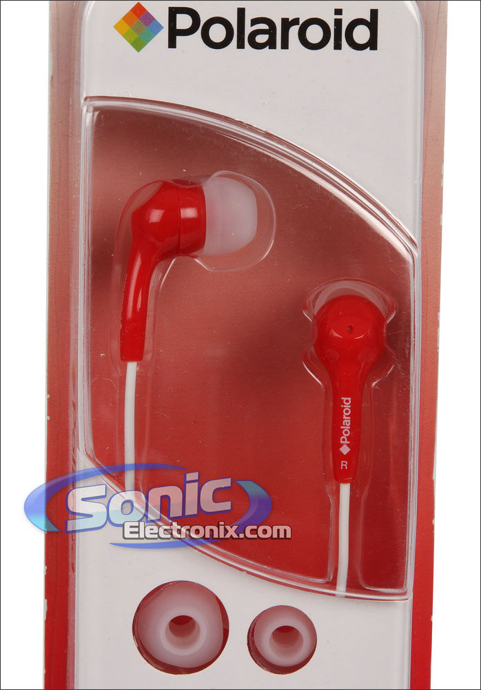 Polaroid (PEP14-RED) Red In-Ear Headphones Image 2