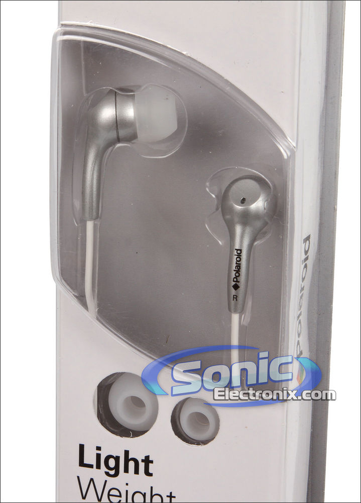 Polaroid (PEP14-SIL) Silver In-Ear Headphones Image 2