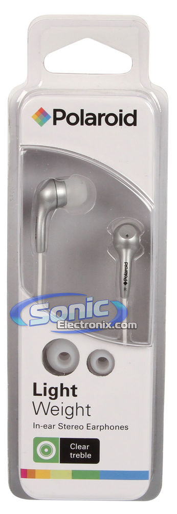 Polaroid (PEP14-SIL) Silver In-Ear Headphones Image 3