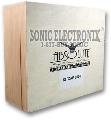 Absolute KITCAP2000 1.2 Farad Digital Capacitor + 4 Gauge Amp Kit Image 4