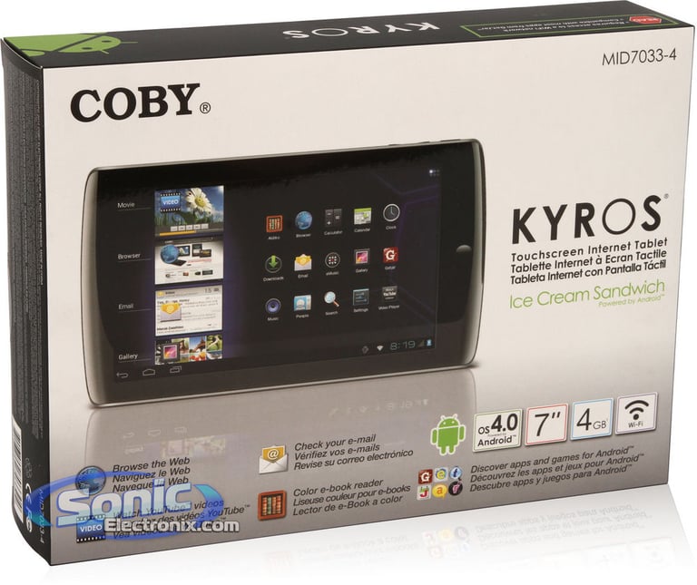 Coby MID7033-4 Kyros 7" Android Tablet 4GB WiFi Image 10