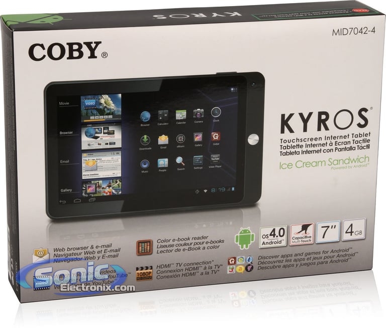 Coby MID7042-4 Widescreen Tablet Image 9