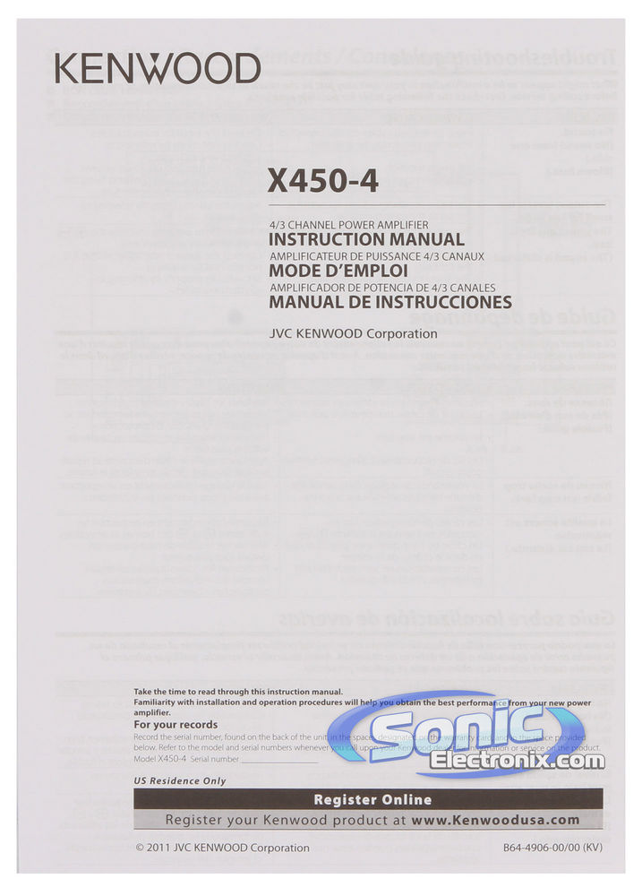 Kenwood X450-4 Image 4