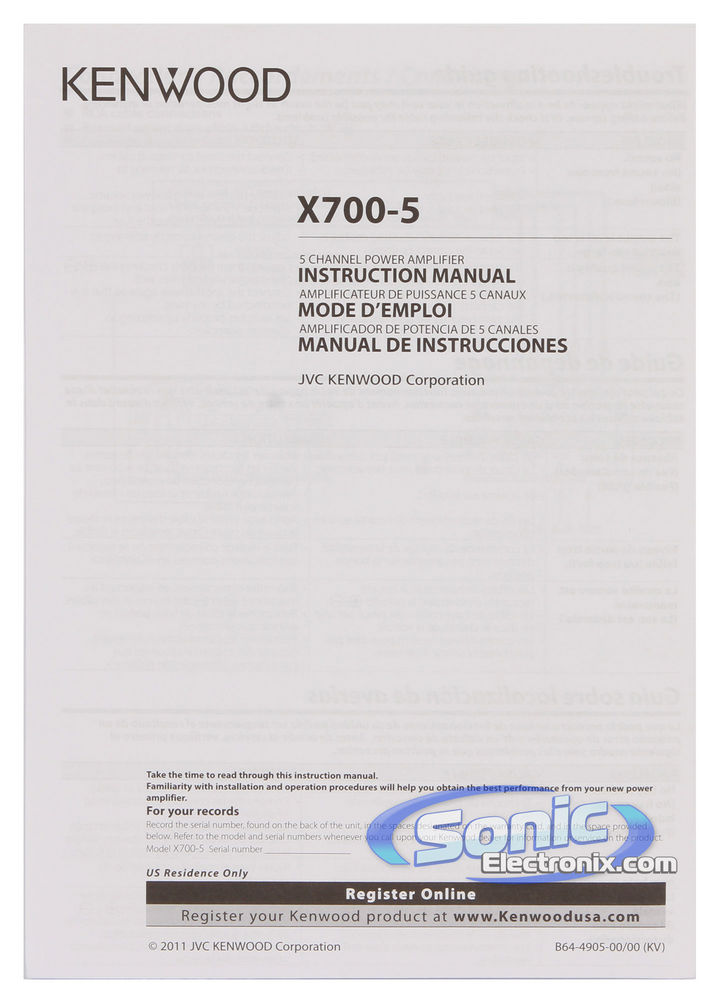Kenwood X700-5 Image 4