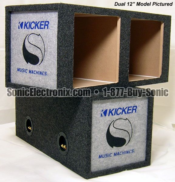 Kicker 10" Solo-Baric Dual Sealed Logo Enclosure Image 1