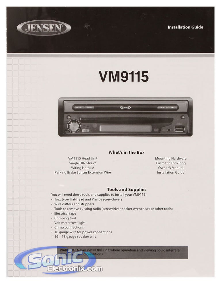 Jensen VM9115 Image 7