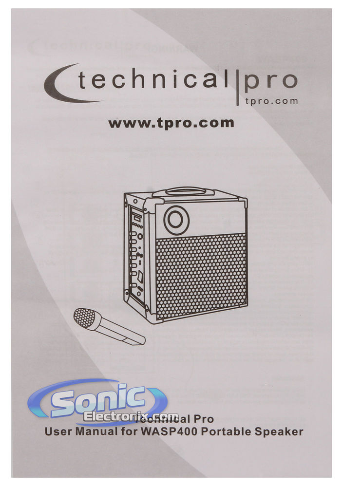 Technical Pro WASP400 Image 12