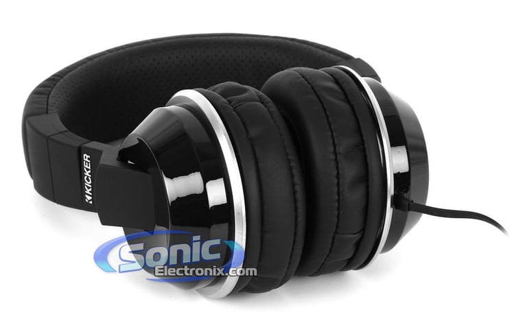Kicker HP401B CUSH Full-Size Headphones Black Image 3