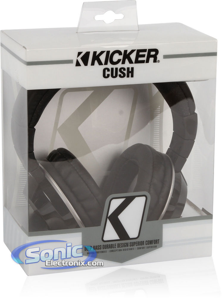 Kicker HP401B CUSH Full-Size Headphones Black Image 8