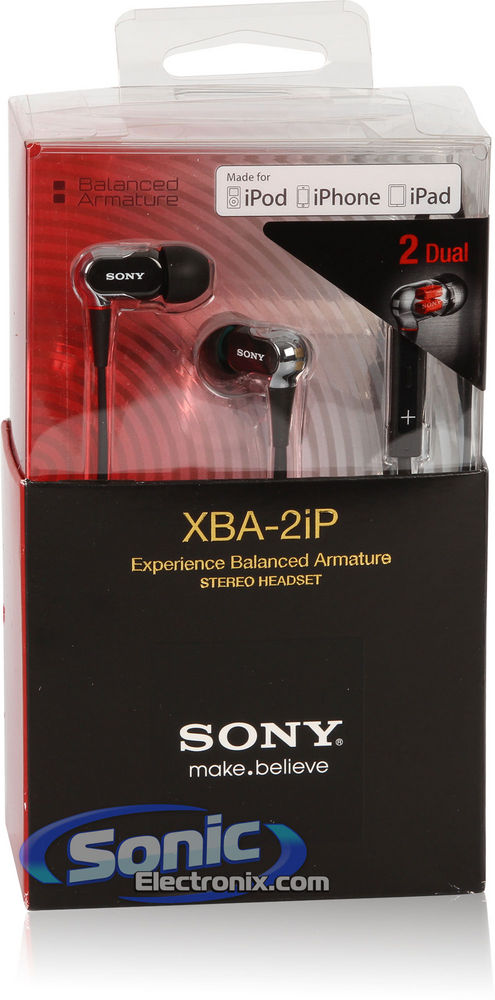 Sony XBA-2IP (XBA2iP) Two-Way Driver iPhone Headset In-Ear Headphones Open Box Image 7