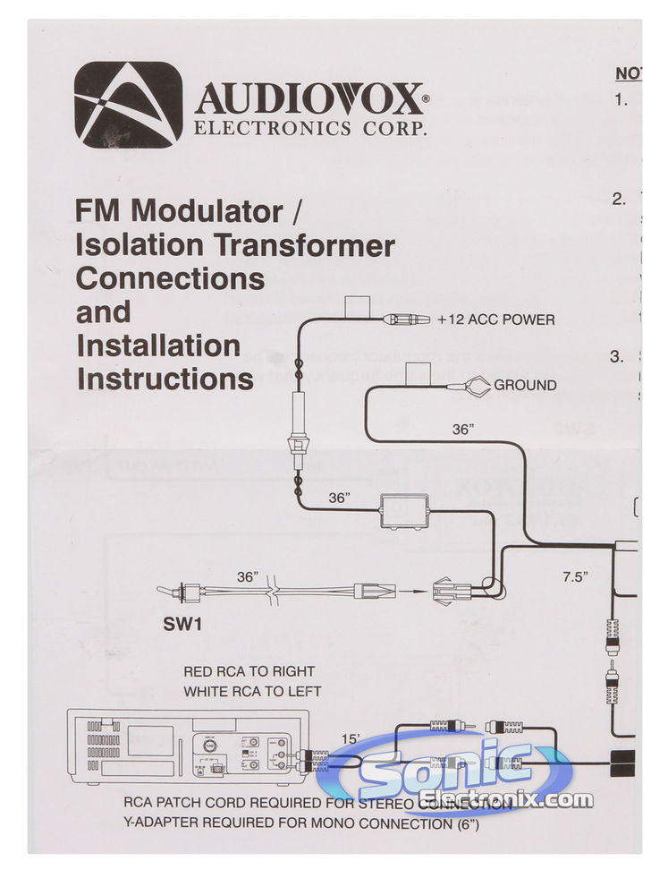 Audiovox FMM100A Image 7