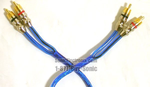 12' Twisted & Shielded RCA Interconnect Cables PS-14 Image 1