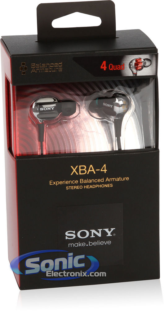 Sony XBA-4 (XBA4) Quad Balanced Armature In-Ear Headphones Image 7