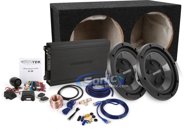 1600W Kenwood + Crossfire Complete Bass Package Image 1