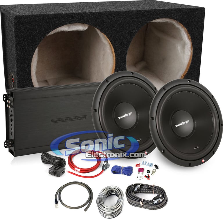 1000W Rockford Fosgate + Crossfire Complete Bass Package Image 1