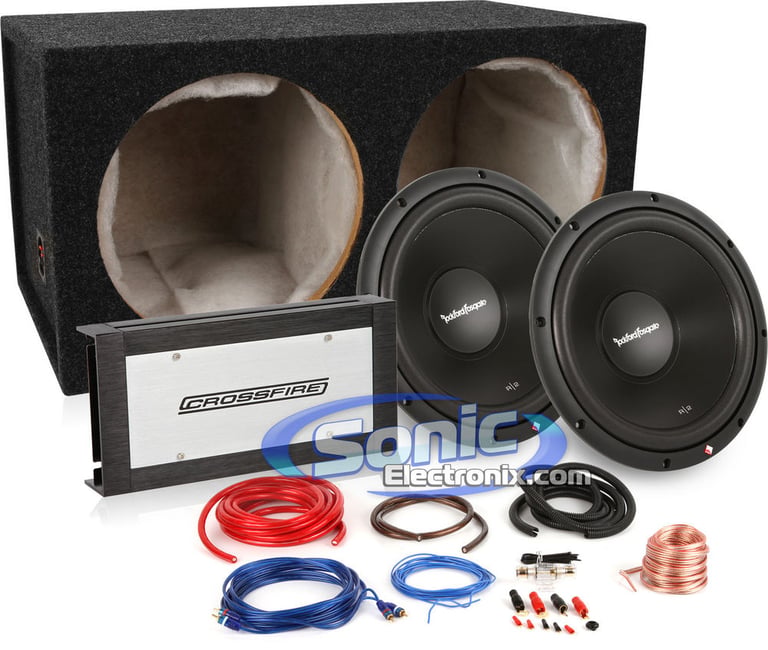 1000W Rockford Fosgate + Crossfire Complete Bass Bundle Image 1