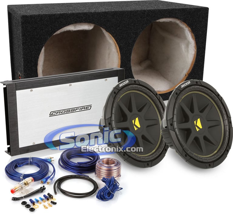 600W Kicker + Crossfire Complete Bass Package Image 1