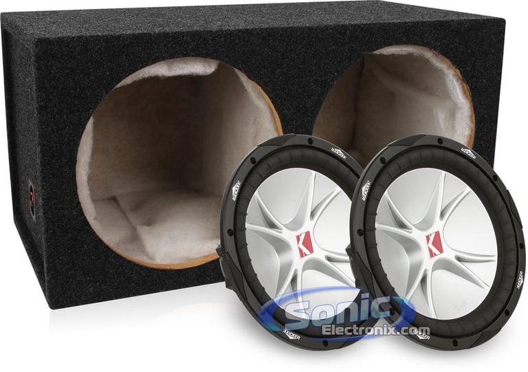 1600W Kicker Subwoofer + Sealed Enclosure Bass Package Image 1