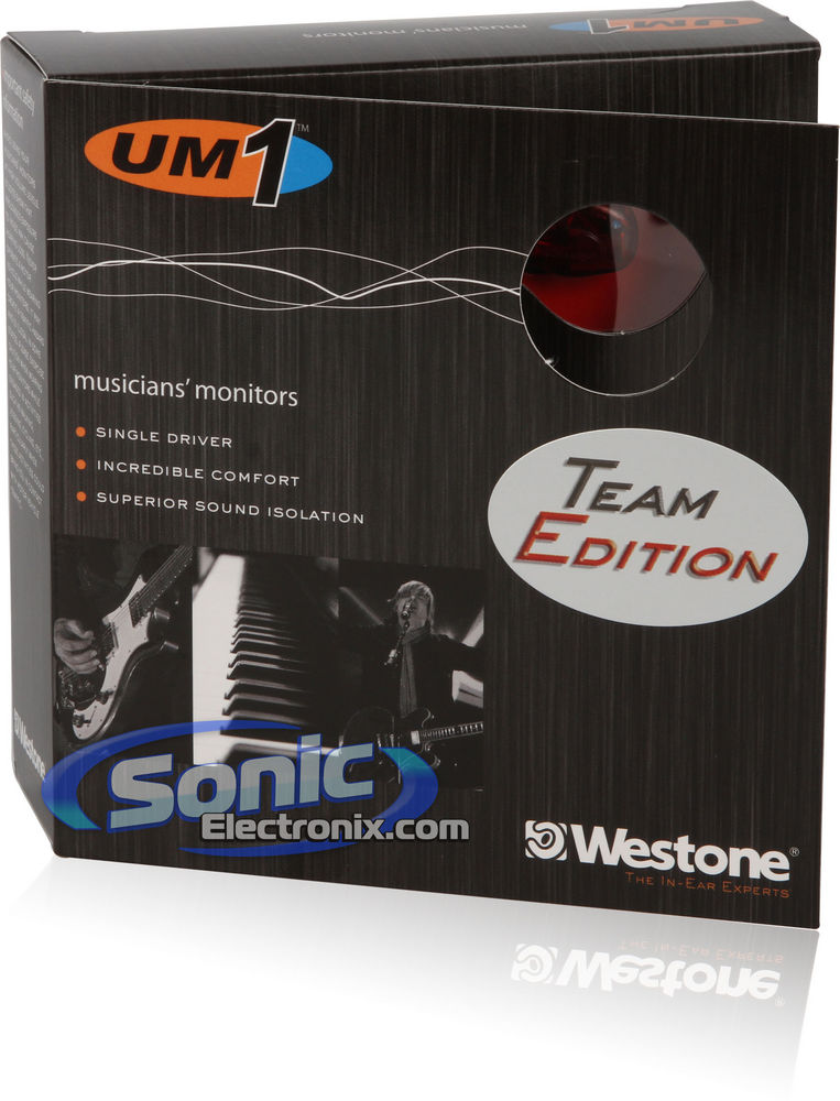 Westone UM1 Red Team Edition Earphones In-Ear Headphones (Red/Black) Image 8