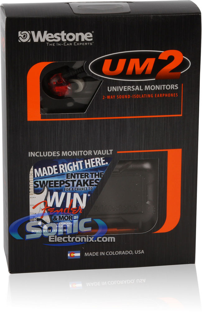 Westone UM2 Red (79508) In-Ear Dual Driver Professional in-Ear Monitors Image 8