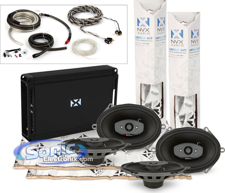 Boston Acoustics Ford Speaker Upgrade Kit + NVX Amp & Sound Dampening Image 1