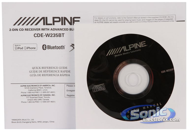 Alpine CDE-W235BT R/B Image 7
