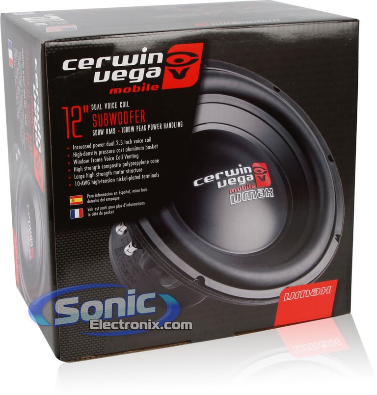 Cerwin Vega HED 6.5" Speaker + 12" VMAX Woofer Upgrade Package w/ NVX Amplifier Image 16