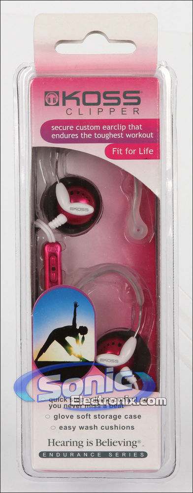 Koss CLIPPERPNK (Clipper Pink) SportClip Ear-Clip Headphone Image 1